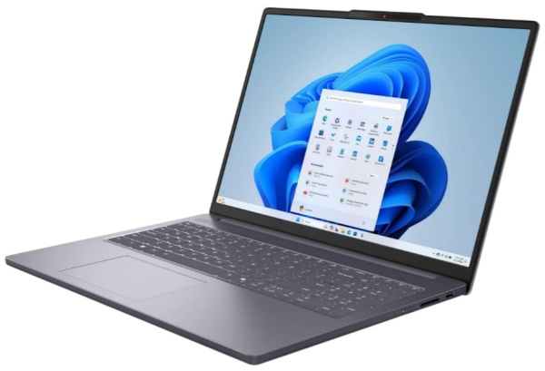 фото Ноутбук Lenovo IdeaPad Slim 3 16ARP10 16" (AMD Ryzen 5, 16Гб DDR5, SSD 512 Гб, Radeon 660M, Без ОС) Серый [83K800CMRM]