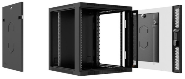 фото Шкаф настенный 19", 9U Cabeus SH-05F-9U60/45-BK в Краснодаре