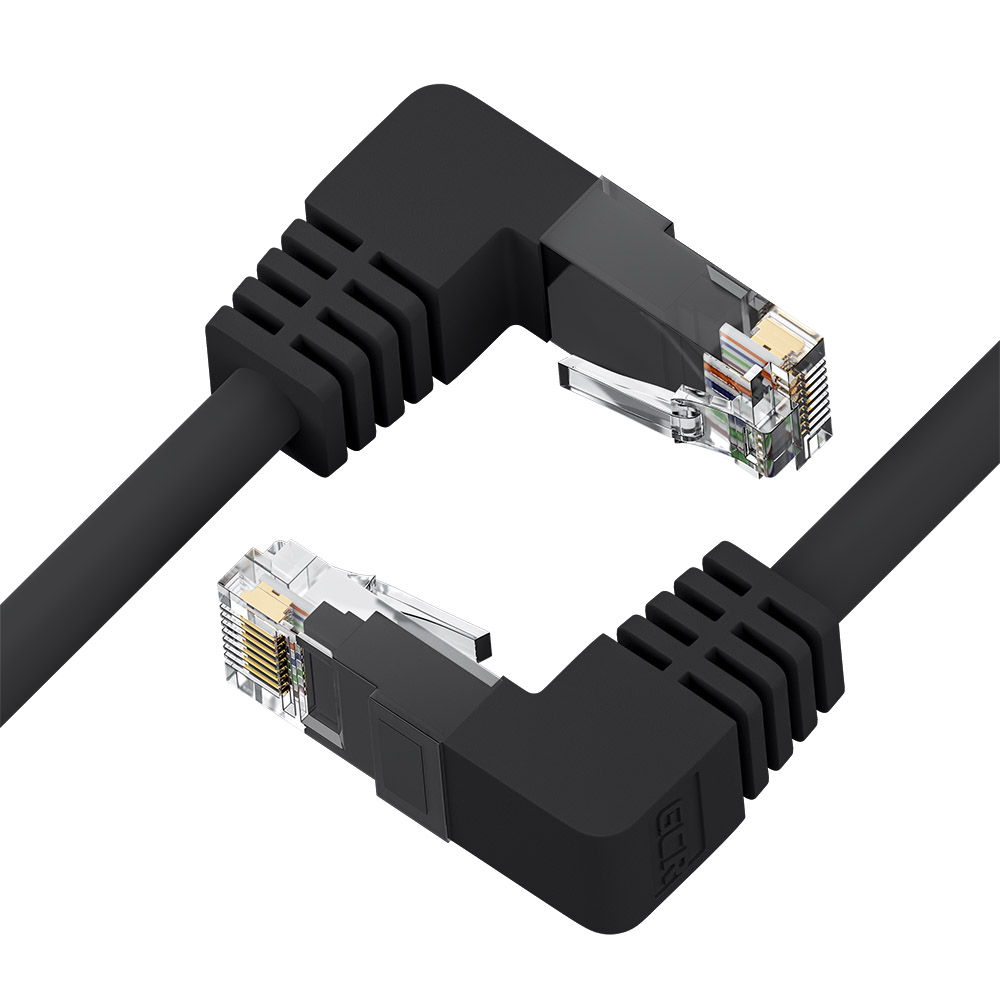 

Кабель патч-корд U/UTP 5e кат. 7.5м Greenconnect GCR-53950 прямой, черный, верхний/верхний угол, литой, ethernet high speed, RJ45, T568B, GCR-53950