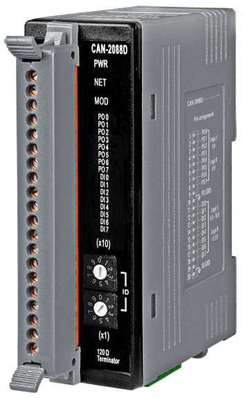

Модуль ICP DAS CAN-2088D CR DeviceNet module of 8-channel PWM and 8-channel High Speed Counter, CAN-2088D CR