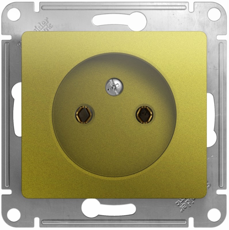 

Розетка Schneider Electric GSL001041 Glossa б/з, фисташковая, GSL001041