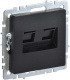 фото Розетка компьютерная+телефонная IEK BR-KT20-O-1-K02 в Уфе