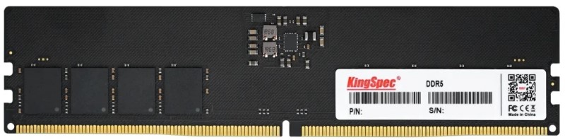 

Модуль памяти DDR5 16GB KINGSPEC KS6000D5P12516G 6000MHz CL46 1.25V, KS6000D5P12516G