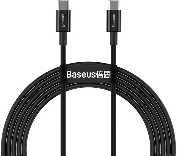 

Кабель интерфейсный Baseus CATYS-C01 Type-C - Type-C 100W 2m black, CATYS-C01