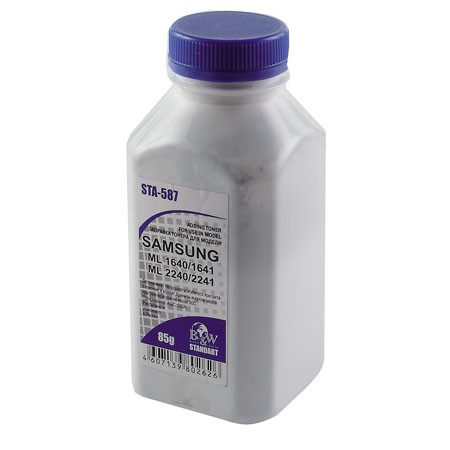 

Тонер B&W (Black&White) STA-587 Samsung ML-1640/41/1910/15/2240/41/SCX 4600/23 (фл, 85г) Standart фас России, STA-587
