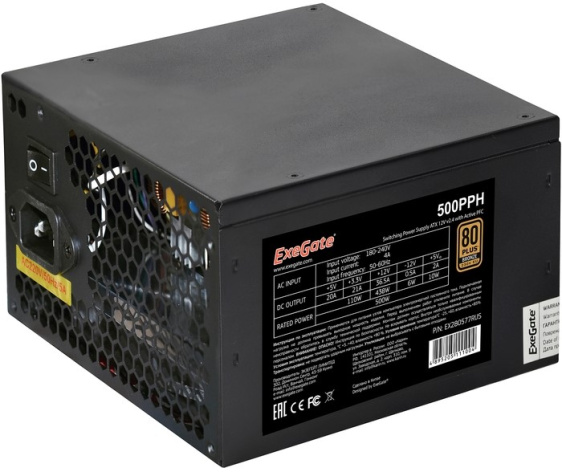 фото Блок питания ATX Exegate 500PPH-OEM в Уфе