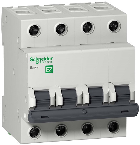

Автоматический выключатель Schneider Electric EZ9F34450 четырехполюсный 50А C Easy9 4.5кА, EZ9F34450