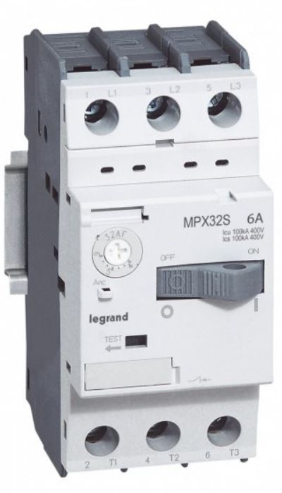 

Автоматический выключатель Legrand 417306 MPX³ - 100 кА - для защиты электродвигателей, 3П, 32S 2,5A, 417306