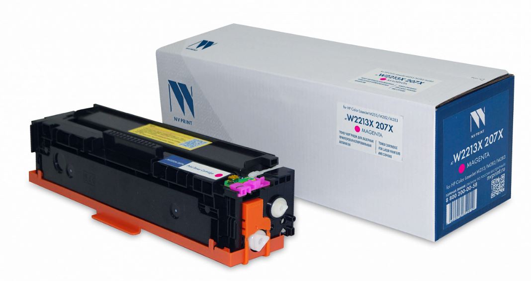 

Картридж NVP NV-W2213X-207X-M для HP Color LaserJet M255/M282/M283 (2450k) до версии fw20220729, magenta, NV-W2213X-207X-M