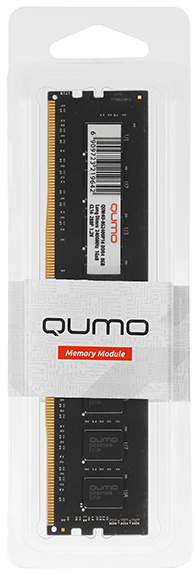 

Модуль памяти DDR4 16GB Qumo QUM4U-16G2666P19 PC4-21300 2666MHz CL19 1.2V, QUM4U-16G2666P19