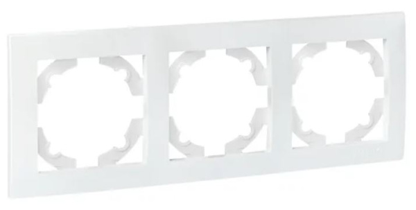 Изображение товара Тройная рамка электрическая EKF EWM-G-303-50 серия Валенсия жемчуг