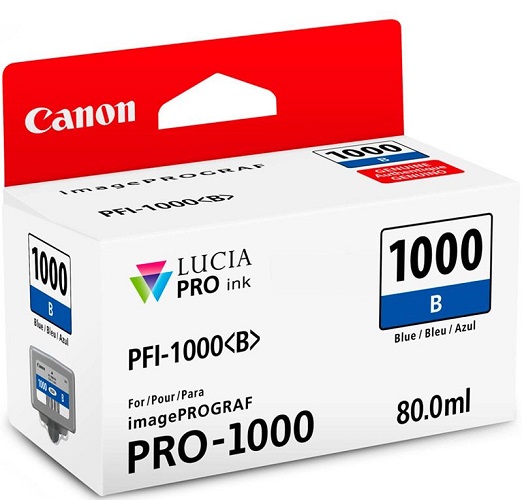 

Картридж Canon PFI-1000B 0555C001 для PRO1000, голубой (80 ml), PFI-1000B