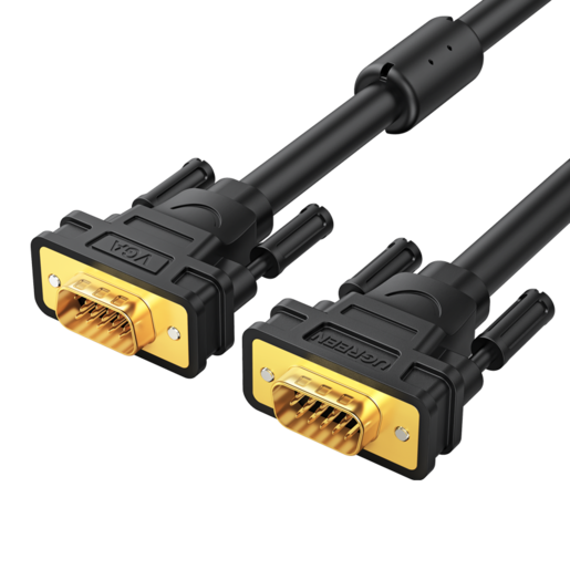 

Кабель интерфейсный UGREEN VG101 11632_ VGA Male to Male, 5м, цвет: черный, VG101