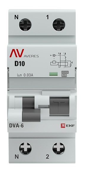фото Автомат дифференциальный EKF rcbo6-1pn-10D-30-a-av в Перми