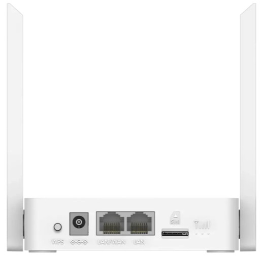 

Роутер Cudy LT300 N300 WiFi 4G LTE Cat.4, 300Mbps Wi-Fi, Chipset MediaTek, 802.11b/g/n, 2 Fixed antennas, 2 10/100M RJ45 Ports, Nano SIM Slot, PPTP/L2, LT300
