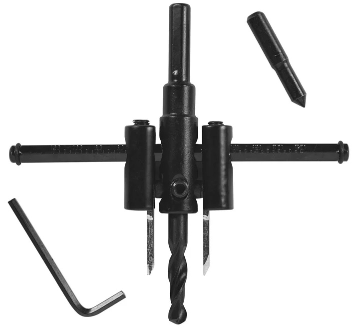 

Сверло KRANZ KR-91-0799 по дереву Балеринка, регулируемое, 30-120мм, KR-91-0799