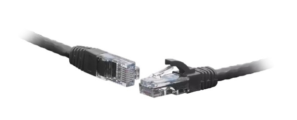 фото Кабель патч-корд U/UTP 5e кат. 0.5м SNR SNR-UU4-5E-005-LST-BK (3,8) в Омске