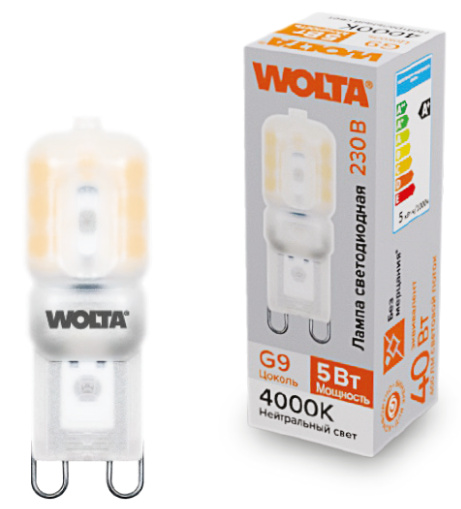 фото Лампа светодиодная WOLTA WSTD-JCD-5W4KG9-P в Красноярске