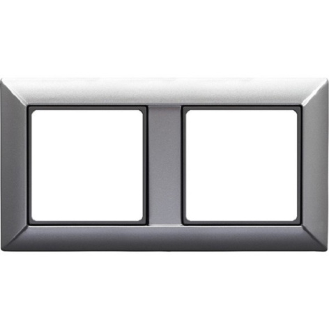 Изображение товара Рамка Jung EP482AN для монтажных систем, серия EcoProfi, 2 поста