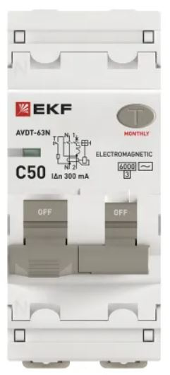 фото Автомат дифференциальный EKF D63N26M50C300 в Челябинске