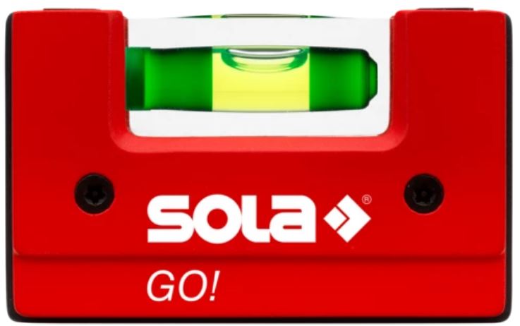 

Уровень SOLA 01620201 компактный GO! с креплением, 1 глазок, точн. 0,75 мм/м, 01620201