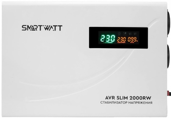 Изображение товара Стабилизатор напряжения SmartWatt AVR SLIM 2000RW релейный 2 кВт настенный