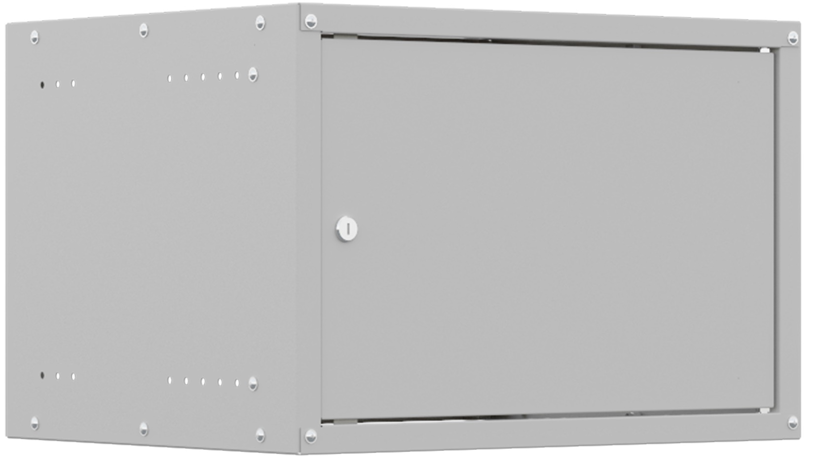 

Шкаф настенный NTSS LIME 6U 550х600х370мм, 2 профиля 19", дверь стеклянная, боковые стенки несъемные, серый RAL 7035 (NTSS-WL6U5560GS), LIME