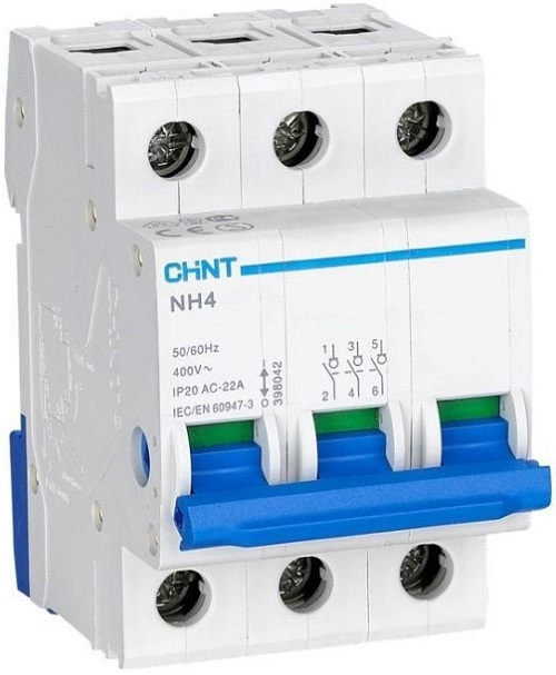 

Выключатель нагрузки CHINT 398044 3P, 63А, NH4 (R), 398044