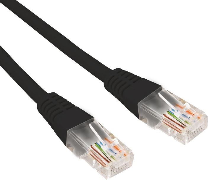 

Кабель патч-корд U/UTP 6 кат. 5м Rexant 02-0292-5 26AWG, LSZH, черный, 02-0292-5