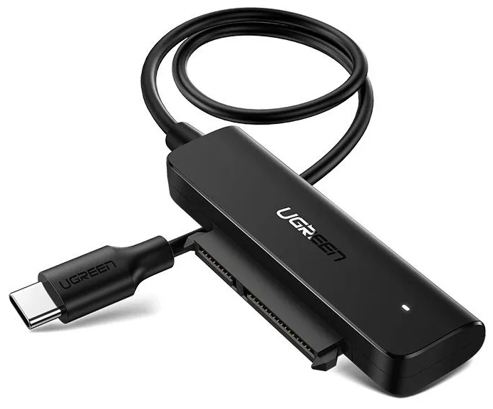 

Конвертер UGREEN CM321 70610 USB-C 3.0 to 2.5-Inch SATA, 50см, цвет: черный, CM321
