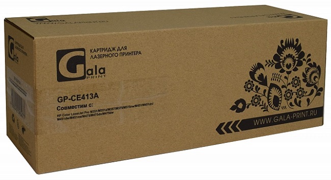 

Картридж GalaPrint CE413A magenta (№305A) 2600 копий, CE413A