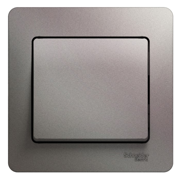 

Выключатель Schneider Electric GSL001212 Glossa Платина 1-клавишный сх.1, 10AX (в сборе), GSL001212
