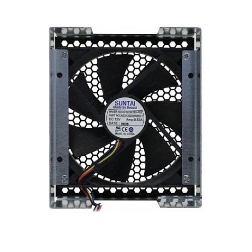 

Переходник Procase 5TF-120-V1-FAN 3*5.25" для крепления вентилятора 120*120*25мм с вентилятором PWM, 5TF-120-V1-FAN