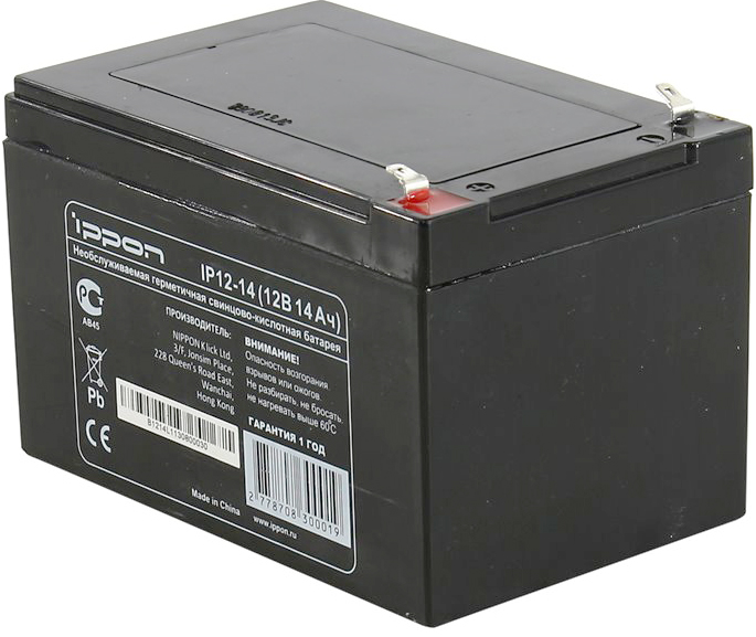 

Батарея для ИБП Ippon IP12-14 787083 12В, 14Ач, IP12-14