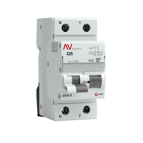 фото Автомат дифференциальный EKF rcbo6-1pn-25C-30-a-av в Красноярске