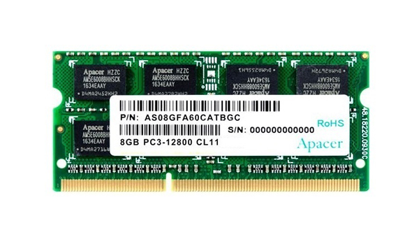

Модуль памяти SODIMM DDR3 8GB Apacer DS.08G2K.KAM (AS08GFA60CATBGC) PC3-12800 1600MHz 2Rx8 CL11 204-pin 1.5V, DS.08G2K.KAM (AS08GFA60CATBGC)