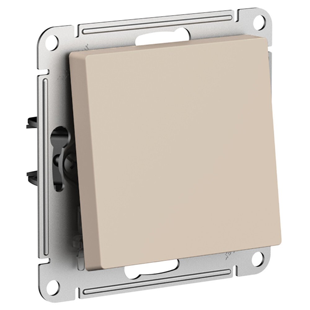 

Выключатель одноклавишный Systeme Electric ATN001211 AtlasDesign сх.1, 10АХ, механизм, Песочный, ATN001211