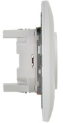 фото Розетка двухместная без заземления в сборе  IEK SK-R20-10-K01-F