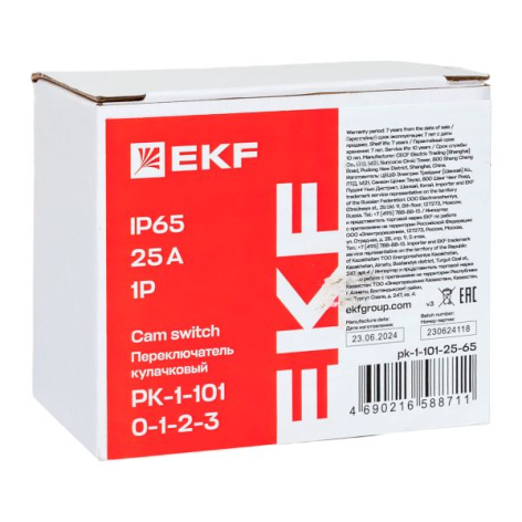 фото Переключатель кулачковый  EKF pk-1-101-25-65 в Самаре