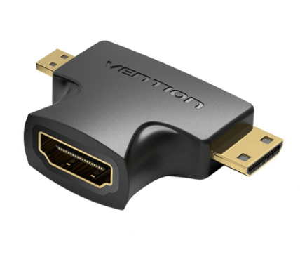 

Переходник Vention AGFB0 HDMI 19F/Mini HDMI+Micro HDMI, AGFB0