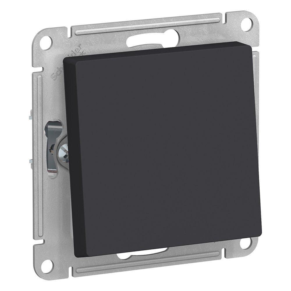 

Переключатель одноклавишный Systeme Electric ATN441061 AtlasDesign AQUA IP44, сх.6, 10АХ, механизм, карбон, ATN441061