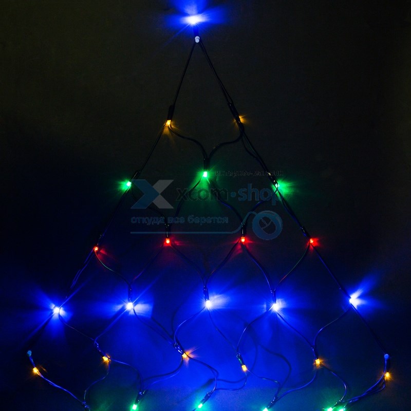 

Гирлянда NEON-NIGHT 215-009 сеть 2х2х1.5м, свечение с динамикой, черный ПВХ, 136LED, 230 В, цвет:мультиколорколор, 215-009