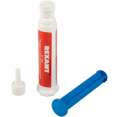 Изображение товара Флюс Rexant 09-3682 гелеобразный для пайки алюминия в шприце 12 мл