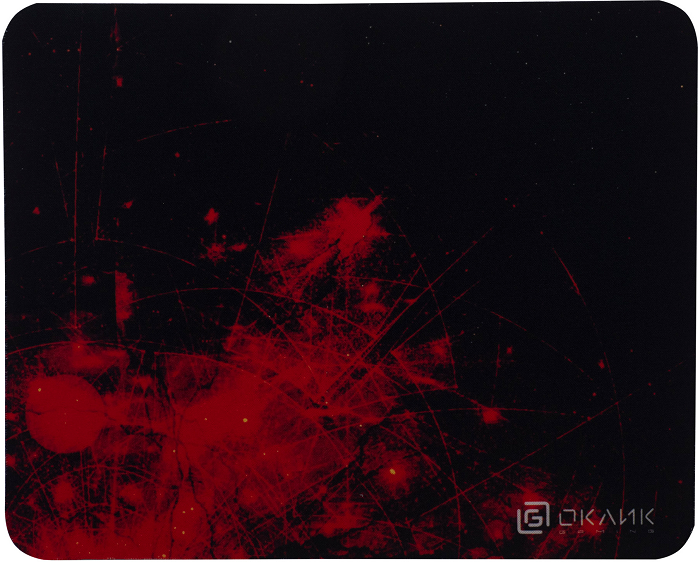 

Коврик для мыши Oklick OK-F0252 рисунок/красные частицы 250x200x3мм, OK-F0252