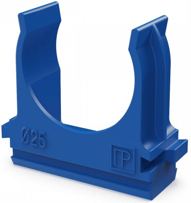 

Клипса для труб Промрукав PR13.0059 АБС-пластик синяя д25 (100шт), PR13.0059