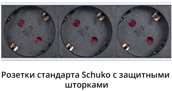 фото Блок розеток 19", 10 розеток Cabeus PDU-16-10S-10C13-B-T в Уфе