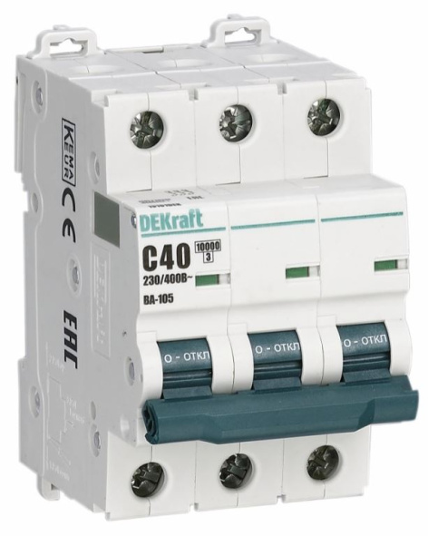 Изображение товара Автоматический выключатель DEKraft 13128DEK серия ВА-105 10 А IP20