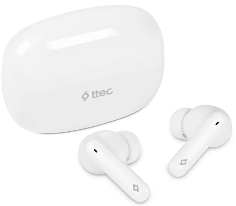 

Наушники беспроводные TTEC AirBeat Snap 2KM147B TWS, цвет: белый, AirBeat Snap