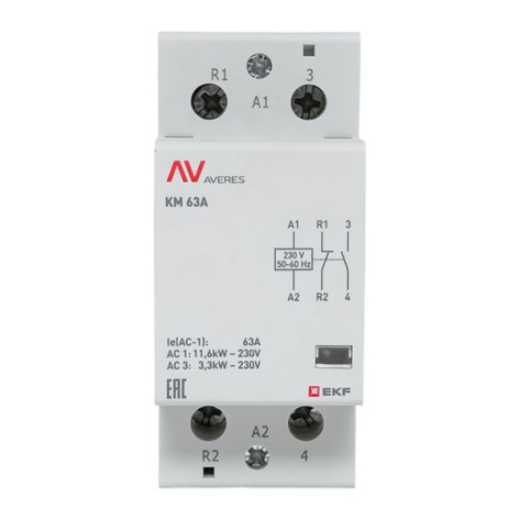 фото Контактор модульный EKF km-av-2-63-11-230V в Уфе