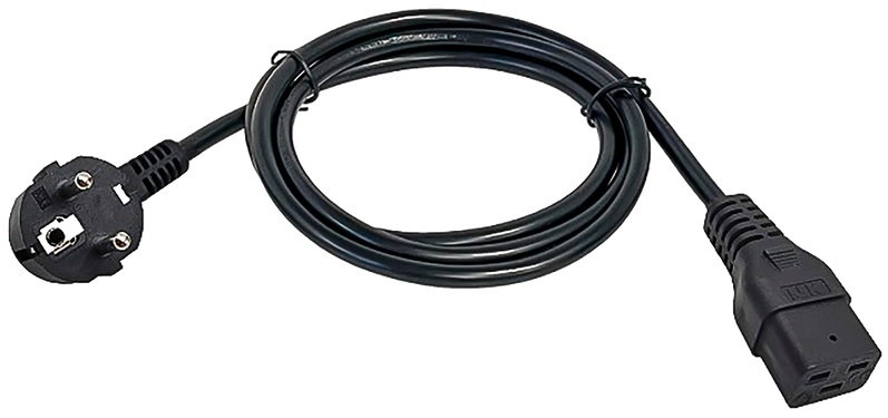 

Кабель питания ITK PC-C19D-3M 3x1,5 3М C19-Schuko, PC-C19D-3M